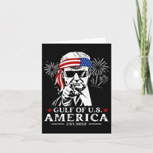 Tarjeta Divertido Trump Golfo De Estados Unidos 2025 Feliz