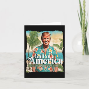 Tarjeta Divertido Trump Gráfico Golfo De Estados Unidos Tr
