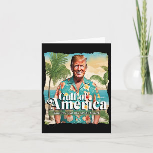 Tarjeta Divertido Trump Gráfico Golfo De Estados Unidos Tr