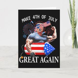 Tarjeta Divertido Trump Haga Que El 4 De Julio Sea Genial