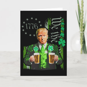 Tarjeta Divertido Trump Haz que el Día de San Patricio sea