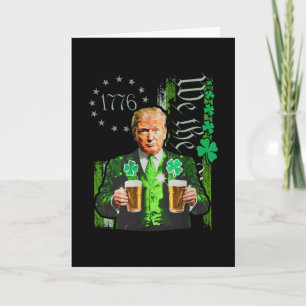 Tarjeta Divertido Trump Haz Que El Día De San Patricio Sea