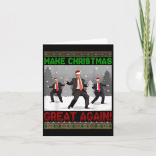 Tarjeta Divertido Trump Navidades Sudadizo Para Los Amante