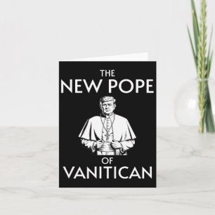 Tarjeta Divertido Trump, Papa de Vanitican