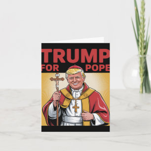 Tarjeta Divertido Trump por la república católica del Vati