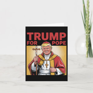 Tarjeta Divertido Trump por la república católica del Vati