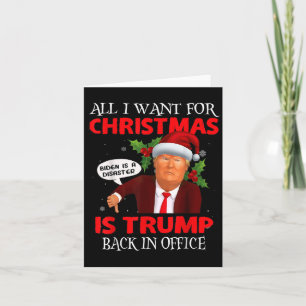 Tarjeta Divertido Trump Santa Todo Lo Que Quiero Para Los 