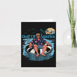 Tarjeta Divertido Trump Shirt Golfo De Estados Unidos