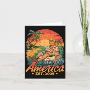 Tarjeta Divertido Trump Shirt Golfo De Estados Unidos Este