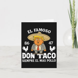 Tarjeta Divertido Trump siempre se burla del meme Vamos Ta