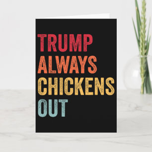 Tarjeta Divertido Trump Siempre se Rinde Taco Trump Pollo