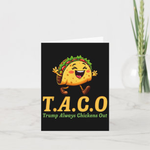 Tarjeta Divertido Trump Taco Trump siempre se esfuma 7