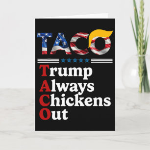 Tarjeta Divertido Trump Taco Trump Siempre se Rinde _1