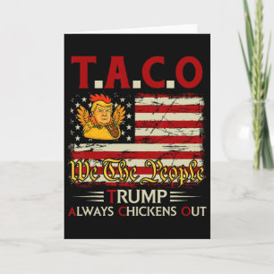 Tarjeta Divertido Trump Taco Trump Siempre se Rinde _14