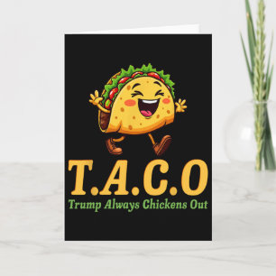Tarjeta Divertido Trump Taco Trump Siempre se Rinde _20