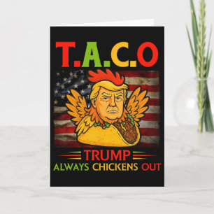 Tarjeta Divertido Trump Taco Trump Siempre se Rinde _3 