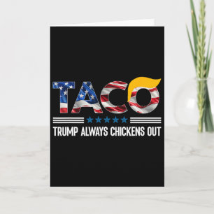 Tarjeta Divertido Trump Taco Trump Siempre se Rinde _4