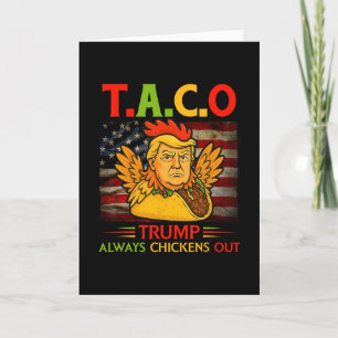 Tarjeta Divertido Trump Taco Trump Siempre se Rinde 4