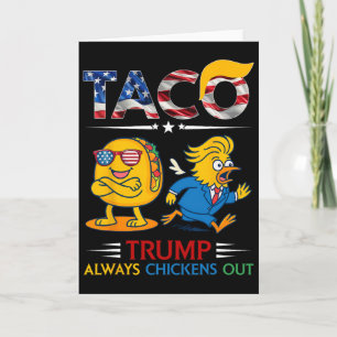 Tarjeta Divertido Trump Taco Trump Siempre se Rinde 9