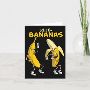 Tarjeta Divertido Vamos Bananas Regalo a los niños Chicas