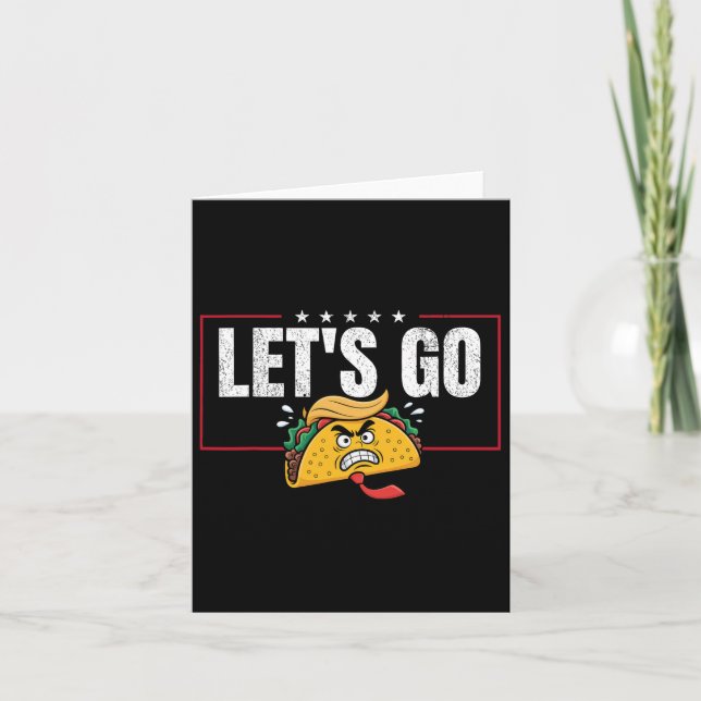 Tarjeta Divertido Vamos Taco y#; (Anverso)