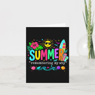 Tarjeta Divertido verano recordando por qué romper inspira