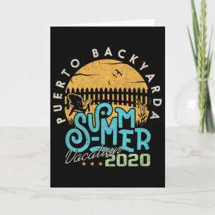 Tarjeta Divertido viaje de vacaciones a Puerto Ckyarda 
