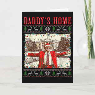 Tarjeta Divertido Vintage Humorístico Trump Estaré En Casa