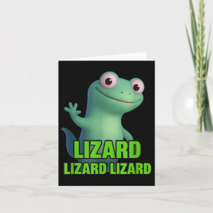 Tarjeta Divertido Weirdcore Animal Mujeres Hombres Lagarto