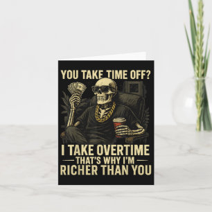 Tarjeta Divertido y duro dinero haciendo Halloween La