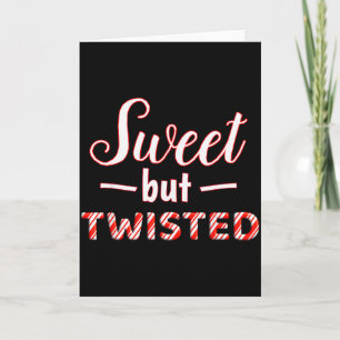 Tarjeta Divertido y lindo dulce pero retorcido