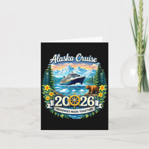 Tarjeta Divertidos Amigos y Grupo Familiar de Alaska con R