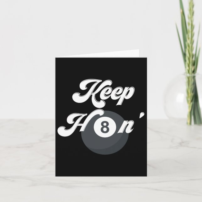 Tarjeta Divertidos Billiards Siguen Odiando 8 Ll Snook Jug (Anverso)