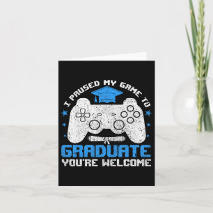 Tarjeta Divertidos Camisetas De Graduación Para Gamer Coll