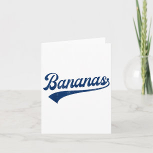 Tarjeta Divertidos Camisetas de plátanos retro se burlan d