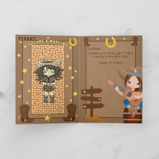 Tarjeta Divertidos Chicas que eres la carta de cumpleaños  (Interior)