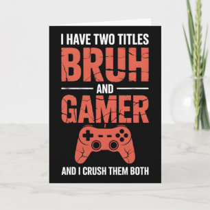 Tarjeta Divertidos juegos de video vintage de gamer para n