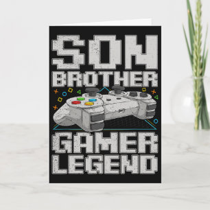 Tarjeta Divertidos juegos de video vintage de gamer para n