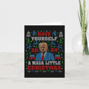 Tarjeta Divertidos mega pequeños Navidades Trump 2024 sudo