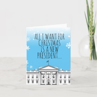 Tarjeta Divertidos Navidades de Biden: Todo lo que quiero 