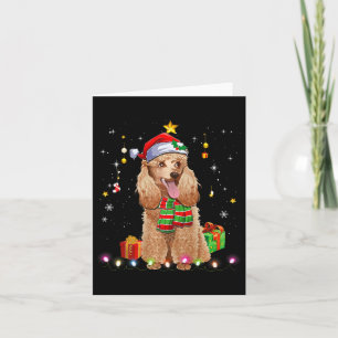 Tarjeta Divertidos Navidades de los árboles de perro canin