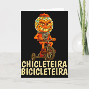 Tarjeta Divertidos niños italianos meme chicleteira Bicic