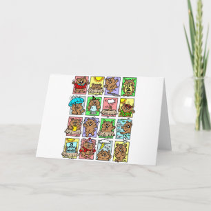 Tarjeta Divertidos Personalizados de Groundhog Day