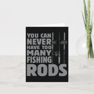 Tarjeta Divertidos pescadores que pescan arcos diseñan a l