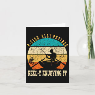 Tarjeta Divertidos Reel-y Retirado De Pescado-O Disfrutand