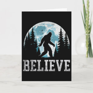 Tarjeta Divertidos regalos de Bigfoot Sasquatch para padre