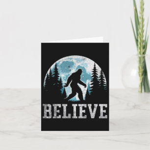 Tarjeta Divertidos regalos de creer en Bigfoot Sasquatch p
