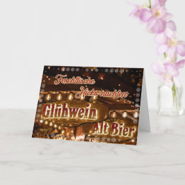 Tarjeta Divertidos saludos de la feria de Navidad alemana
