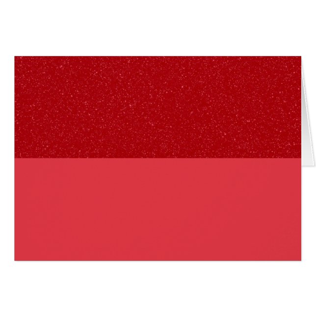 Tarjeta dividida roja de tomate personalizable (Anverso (Horizontal))