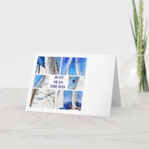 Tarjeta Diviértete Aprovechando El Día Collage De Velas Di